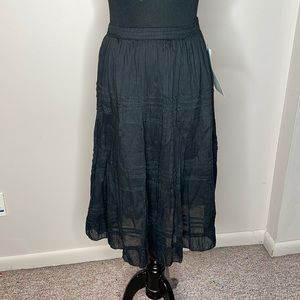 NWT Jane Ashley 💯 cotton fully lined black skirt.